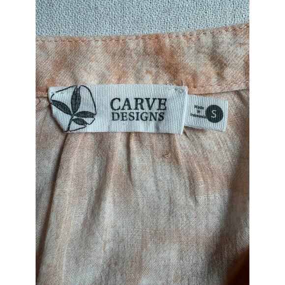 Carve Designs Organic Cotton Davis Top Orange Size Small Lightweight - Picture 5 of 8